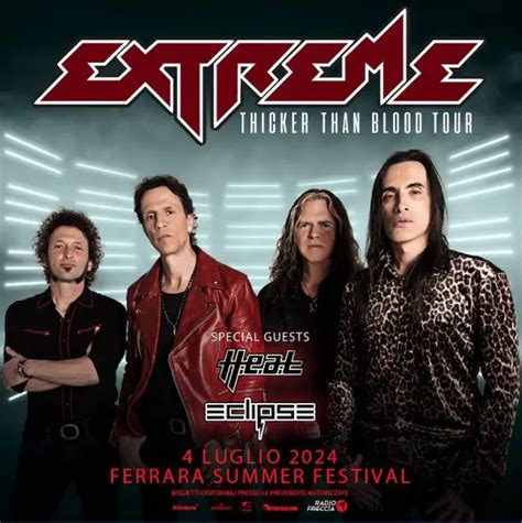 Extreme In Concerto Il Luglio Al Ferrara Summer Festival