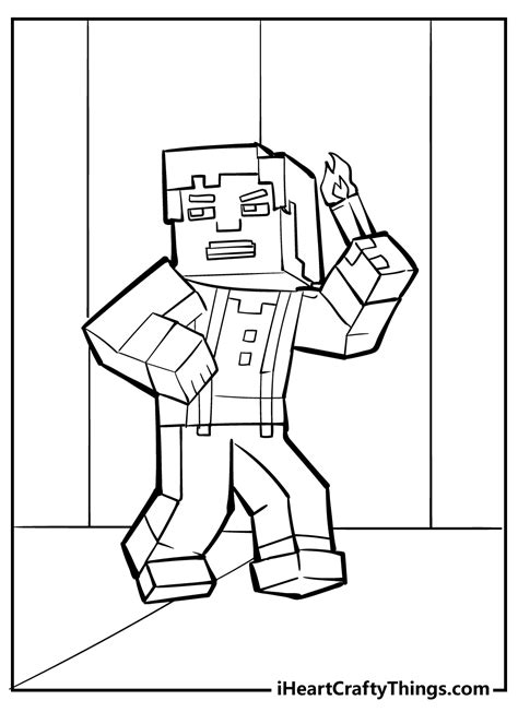 Minecraft Coloring Page Updated 2023 Coloring Home