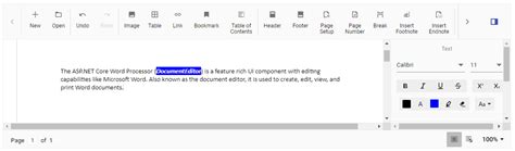 Getting Started With Syncfusion Asp Net Core Document Editor Control