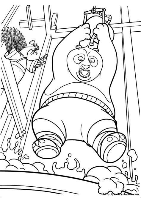 Dessins Gratuits à Colorier Coloriage Kung Fu Panda à imprimer