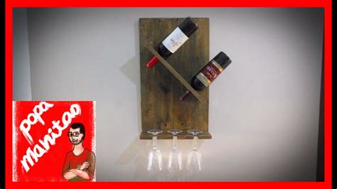 Crear Un BOTELLERO Con Madera De PALET YouTube