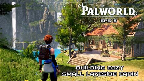 Building Cozy Small Lakeside Cabin Palworld Gameplay Indonesia 5