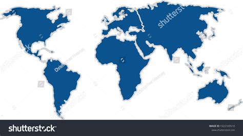 Seven Continents World Earth Globe Map Stock Vector (Royalty Free ...