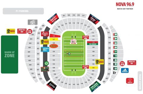 Anz Stadium Seating Map | Map Of Zip Codes