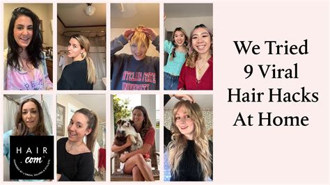 We Tried 9 Viral Hair Hacks At Home Youtube