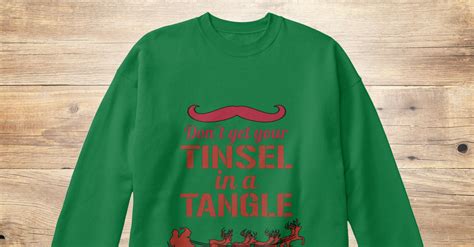 Ugly Funny Christmas Sweater!! - Don't get your TINSEL in a TANGLE Products