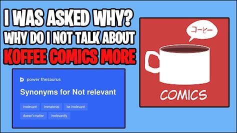 Why Do I Not Talk About Koffee Comics More Watch For The Answer Youtube