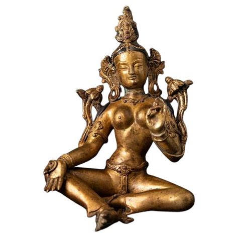 Old Bronze Nepali Green Tara From Nepal For Sale At 1stdibs