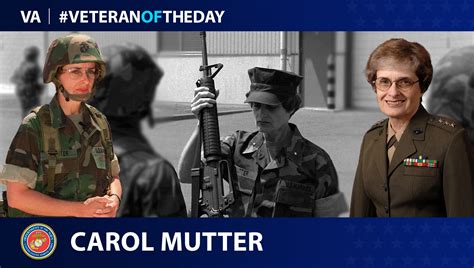 Veteranoftheday Marine Veteran Carol Mutter Va News