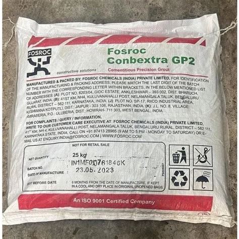 Fosroc Conbextra Gp Grout Packaging Size Kg At Bag In Kolkata