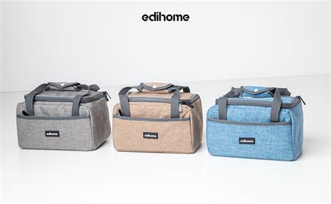 Edihome Borsa Termica Porta Pranzo Borsa Frigo Piccola 8L Lunch Box