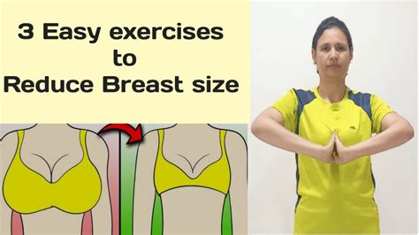 3 Easy Exercises To Reduce Breast Fat Ll Reduce Breast Size Ll No