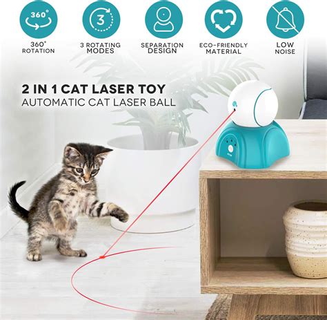 Cat Laser Toy Laser Ball For Cats Cat Toys Interactive Non Toxic And Eco