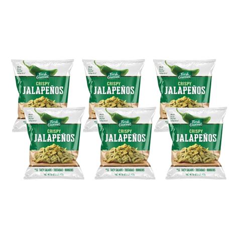 Fresh Gourmet Crispy Lightly Salted Jalapenos Low Carb Crunchy Snack And Salad Topper 16 Oz