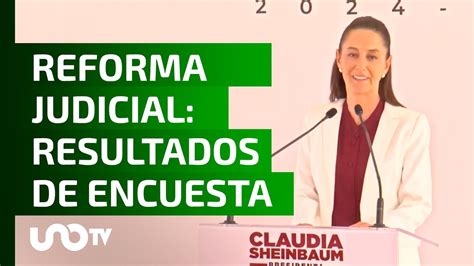 Mayoría de encuestados respalda reforma Sheinbaum YouTube