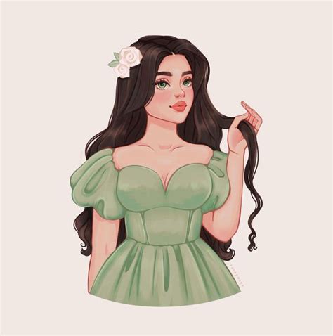 Elena 🖍 Digital Illustrator Fjordwind Twitter Girls Illustration Princess Illustration