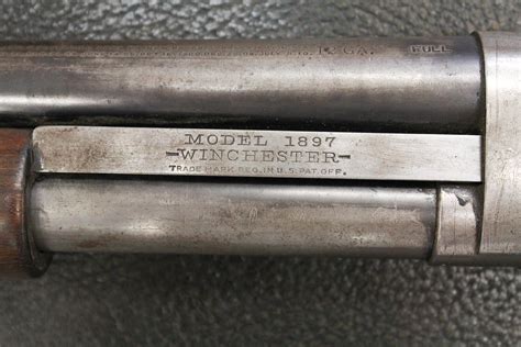 Sold Price Winchester Model 1897 Slide Action Shotgun August 1 0122