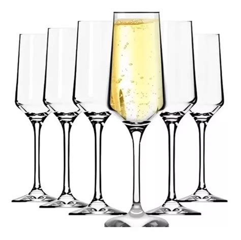 Set 12 Copas Champagne Espumante Diamante Nadir 225ml Cuotas Sin