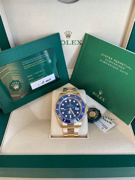 Часы Rolex Submariner Date 41 mm Yellow Gold 126618LB 2977 купить в