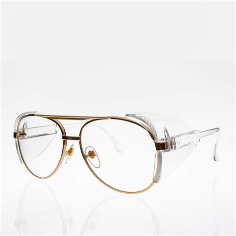 Gold Aviator Safety Glasses Titan Sunglass Museum