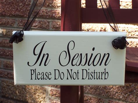 In Session Please Do Not Disturb Wood Sign Vinyl Office Etsy