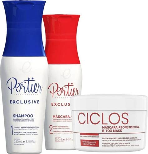 Portier Exclusive Progressiva 2x 250ml Ciclos B Tox Máscara