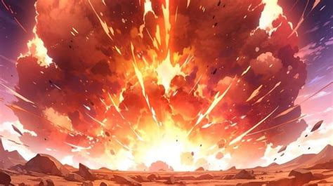 Free Vectors | Big explosion _ anime background