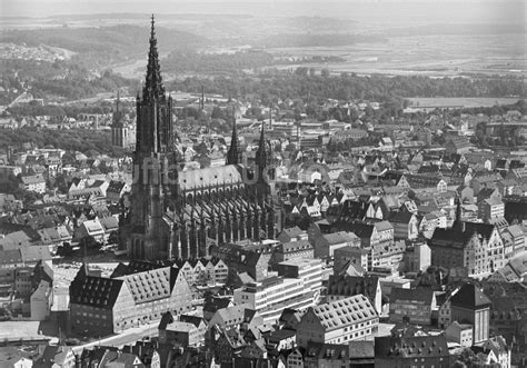 Ulm aus der Vogelperspektive Kathedrale Ulmer Münster in Ulm im