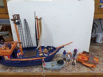 Playmobil Pirate Ship Geobra Action Figures Accessories Lot