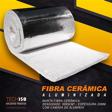 Manta Fibra Cer Mica Aluminizada Alta Temperatura Mts Parcelamento