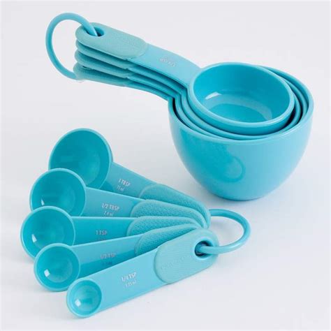 Kitchenaid Aqua Sky Measuring Cup And Spoon Set Kitchen Items Kitchen