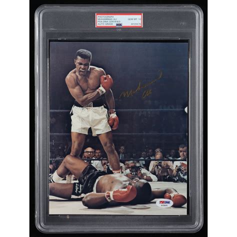 Muhammad Ali Signed 8x10 Photo From The Fight Of The Century