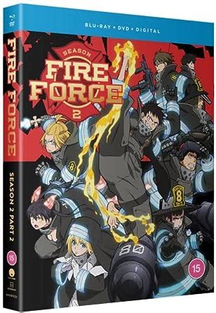 Fire Force Season 2 Part 2 Blu Ray DVD Combo Digital Copy Amazon