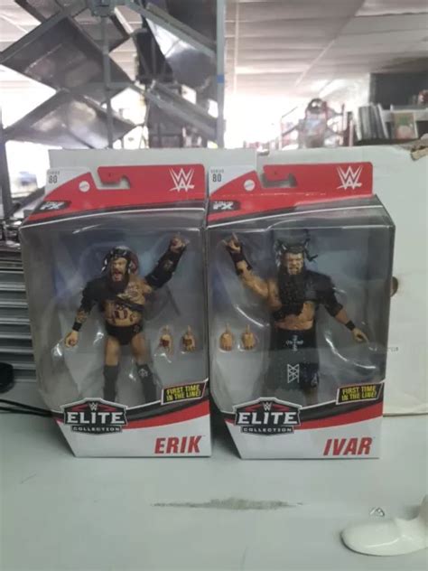 FIGURINES WWE ELITE Viking Raiders Erik Ivar Wrestling série 80