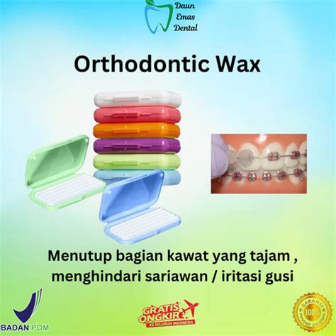 Jual Ortho Wax Lilin Gigi Orto Anti Sariawan Pelindung Kawat Tajam