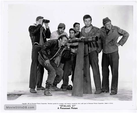 Stalag 17 - Promo shot of William Holden & Robert Strauss