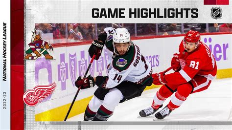 Coyotes Red Wings 11 25 NHL Highlights 2022 YouTube