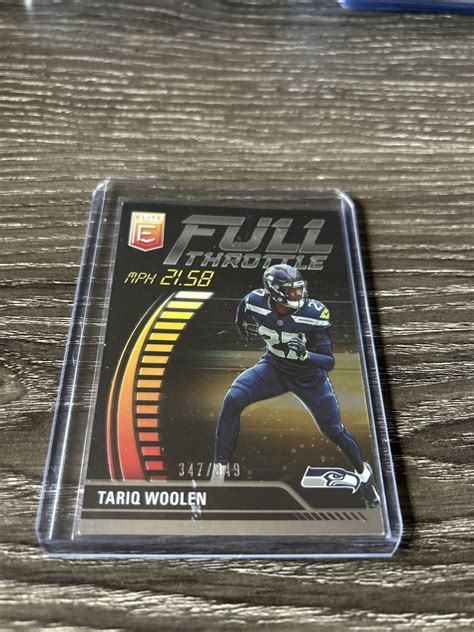 Panini Donruss Elite Football Tariq Woolen Full Throttle Black