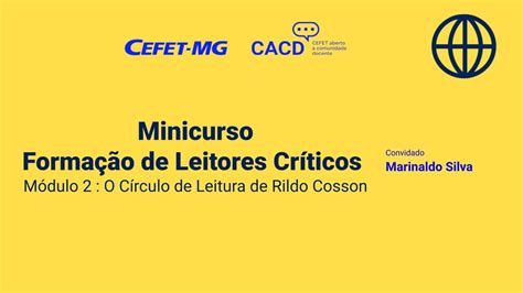 Minicurso Formação de Leitores Críticos Módulo 2 o Círculo de