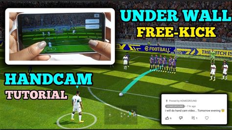 Under Wall Free Kick Handcam Tutorial Efootball 2023 YouTube