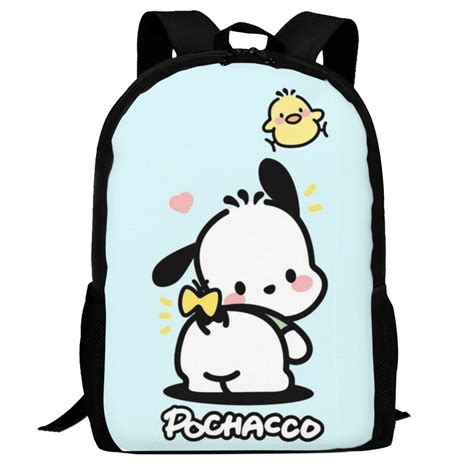 Sanrio Pochacco Backpack D Print Laptop Backpack Lightweight Casual