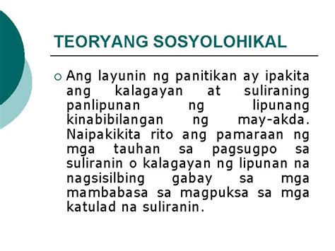 Teoryang Mga Pampanitikan Teorya Panunuring Layunin Ay Panitikan Hot