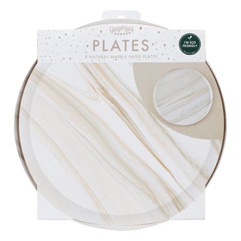 Marble Party Plates Adult Paper Plates Wedding Party Supplies