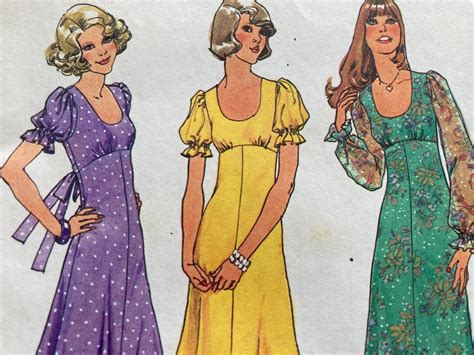 Vintage 1970 Simplicity 6885 Sewing Pattern Size 10 Bust 325 Etsy