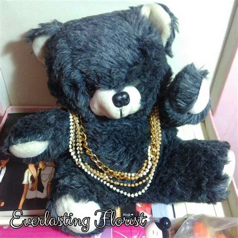 Boneka Beruang Teddy Bear Hitam Abu Kualitas Original Import Lokal Doll