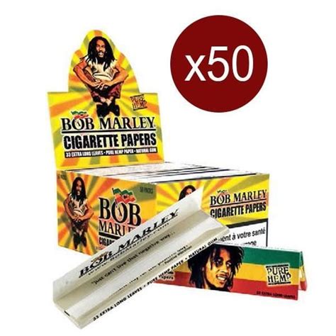 BTE DE 50 CARNETS SMOKING FEUILLES KING BOB MARLEY KING SIZE 33F