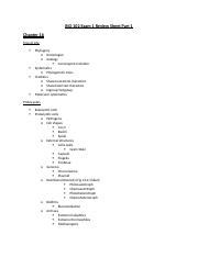 BIO 102 Exam 1 Review Sheet Part 1 Docx BIO 102 Exam 1 Review Sheet