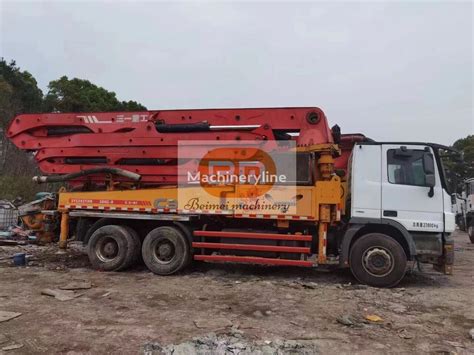 Sany 2014 Sany 38m Pump Truck Beton Cement Pumping Machinery On Chassis