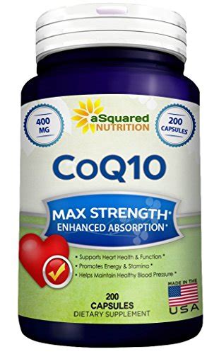 Buy Pure Coq10 400mg Max Strength 200 Capsules High Absorption Coenzyme Q10 Ubiquinone