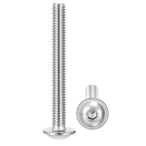 Uxcell M X Mm Stainless Steel Flanged Button Head Socket Cap